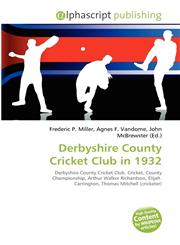 Derbyshire County Cricket Club in 1932,6134226505,9786134226509