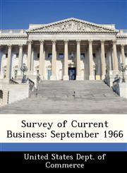 Survey of Current Business September 1966,1288493010,9781288493012