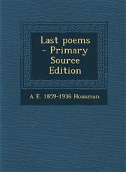 Last poems  - Primary Source Edition,1295883244,9781295883240