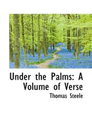 Under the Palms A Volume of Verse,1103403621,9781103403622