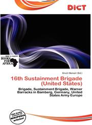16th Sustainment Brigade (United States),6200482829,9786200482822
