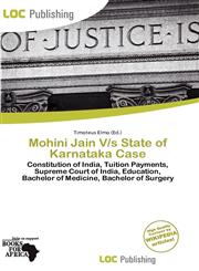 Mohini Jain V/s State of Karnataka Case,6200909482,9786200909480