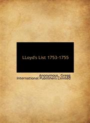 LLoyd's List 1753-1755,1140594354,9781140594352