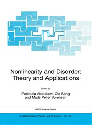 Nonlinearity and Disorder Theory and Applications,1402001916,9781402001918