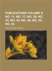 Publications (6; no. 11; no. 17; no. 29; no. 33; no. 43; no. 49; no. 55; no. 63),1236792165,9781236792167