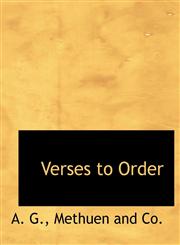 Verses to Order,1140297872,9781140297871