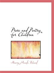 Prose and Poetry for Children,1116869160,9781116869163