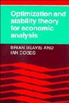 Optimization and Stability Theory for Economic Analysis,0521336058,9780521336055