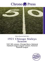 1921 Chicago Staleys Season,6135945122,9786135945126