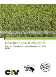 Don Brennan (Cricketer),6138339630,9786138339632