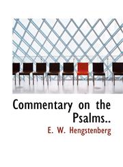 Commentary on the Psalms..,1116101645,9781116101645