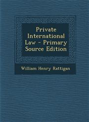 Private International Law,1287539912,9781287539919