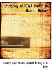 University of IOWA Studies in Natural History,1140483803,9781140483809