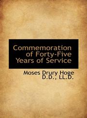 Commemoration of Forty-Five Years of Service,1116109263,9781116109269