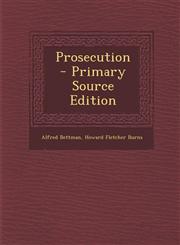 Prosecution - Primary Source Edition,1289628874,9781289628871