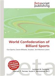 World Confederation of Billiard Sports,6133539771,9786133539778