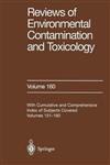 Reviews of Environmental Contamination and Toxicology Continuation of Residue Reviews,0387986278,9780387986272