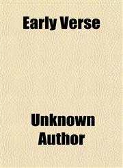 Early Verse,1150056266,9781150056260