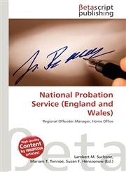 National Probation Service (England and Wales),6136349604,9786136349602