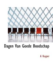 Dagen Van Goede Boodschap,1116099411,9781116099416