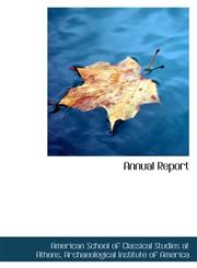 Annual Report,1103971794,9781103971794