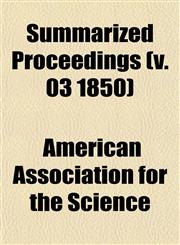 Summarized Proceedings (v. 03 1850),1152043463,9781152043466
