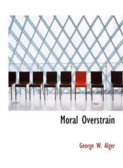Moral Overstrain,1116691078,9781116691078