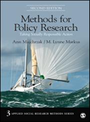 Methods for Policy Research Taking Socially Responsible Action Vol. 3 2nd Edition,1412997801,9781412997805