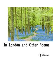 In London and Other Poems,1115025309,9781115025300