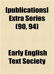 [publications] Extra Series (90, 94),1152698508,9781152698505