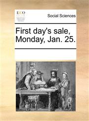 First day's sale, Monday, Jan. 25.,1170211224,9781170211229