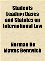 Students Leading Cases and Statutes on International Law,1154947742,9781154947748