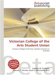 Victorian College of the Arts Student Union,6133493674,9786133493674