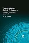 Contemporary British Philosophy Personal Statements, Third Series,0415295467,9780415295468