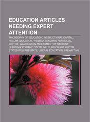Education articles needing expert attention Philosophy of education, Instructional capital, Health education, WestEd,1233052675,9781233052677