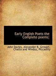 Early English Poets the Complete poems;,1140259946,9781140259947