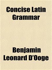 Concise Latin Grammar,1152635174,9781152635173