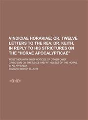Vindiciae Horariae,1150414626,9781150414626