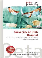 University of Utah Hospital,6136019434,9786136019437