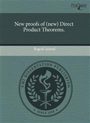 New proofs of (new) Direct Product Theorems.,124396653X,9781243966537