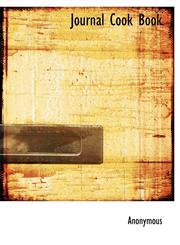 Journal Cook Book,1140583395,9781140583394