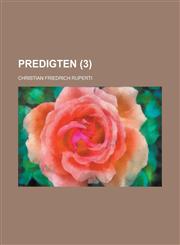 Predigten (3 ),1234425823,9781234425821