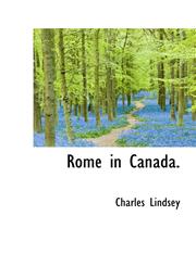 Rome in Canada.,111604627X,9781116046274