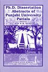 Ph.D. Dissertation Abstracts of Punjabi University, Patiala,8130200813,9788130200811