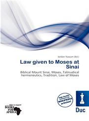 Law given to Moses at Sinai,6201955208,9786201955202