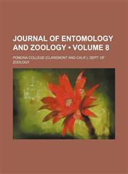 Journal of Entomology and Zoology (Volume 8),1458822737,9781458822734