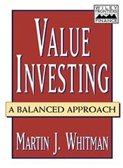 Value Investing A Balanced Approach,0471162922,9780471162926