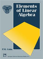 Elements of Linear Algebra,0412552809,9780412552809