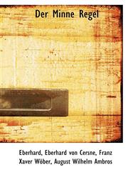 Der Minne Regel,1103099329,9781103099320