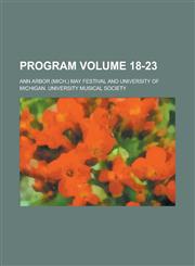 Program Volume 18-23,115506609X,9781155066097